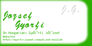 jozsef gyorfi business card